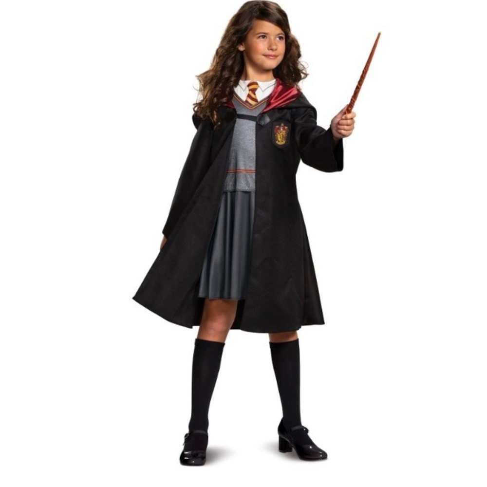 Disguise Gryffindor-Inspired Black and Red Wizard Robe Costume